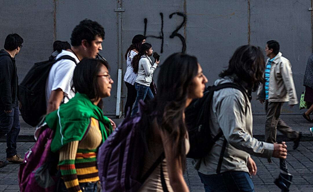 La marcha y el mitin en el Zócalo transcurrieron de manera pacífica, aseguró la autoridad. /Germán Espinosa - EL UNIVERSAL
