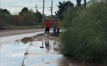Fuertes lluvias en Ahome, Sinaloa, causan inundaciones en viviendas y dejan vehículos varados; nueve familias fueron evacuadas