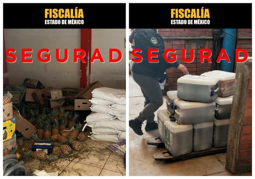 Operativo en Central de Abastos de Tultitlán. Foto: Especial