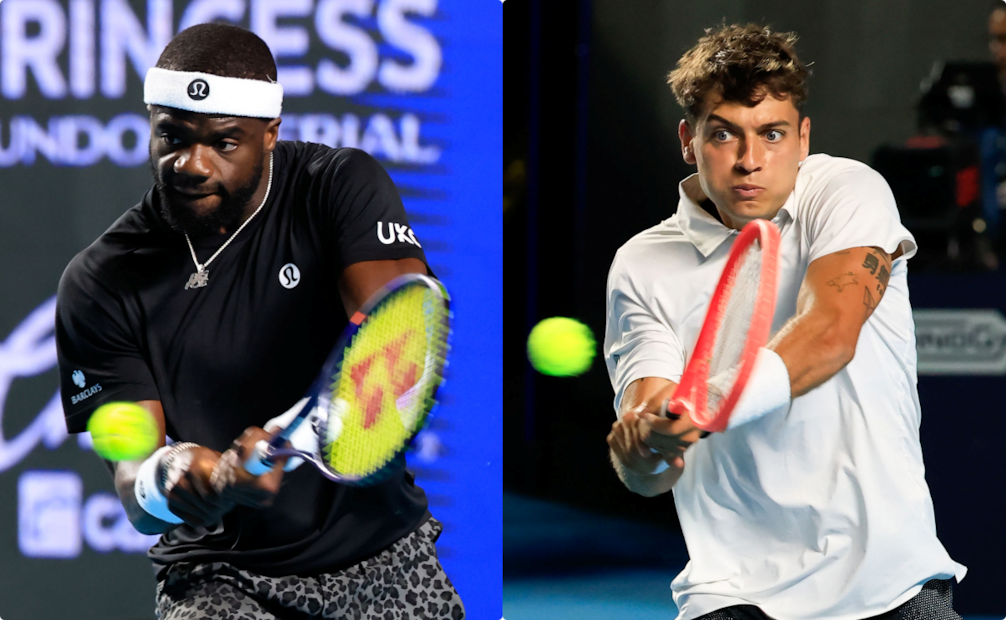 Frances Tiafoe y Flavio Cobolli en el Abierto Mexicano de Tenis - Foto: Cortesía AMT