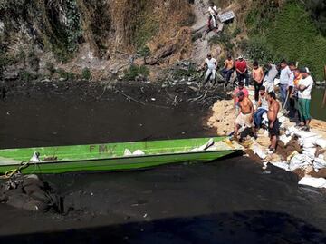 Video. Grieta "devora" canal de Xochimilco