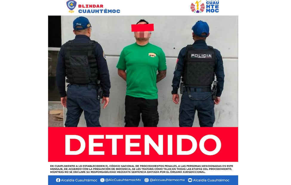 Se logró la detención de un sujeto identificado como responsable de un establecimiento clausurado en el Barrio de Tepito. (Foto: especial)