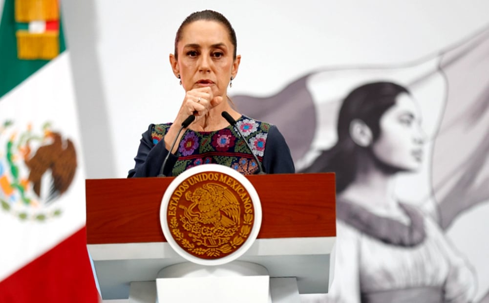 La presidenta Claudia Sheinbaum Pardo lamentó esta mañana el ataque contra el activista estadounidense y simpatizante de Donald Trump, Charlie Kirk. Foto: Diego Simón Sánchez/EL UNIVERSAL