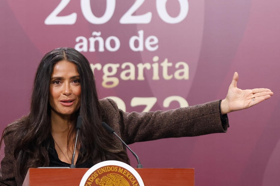 Salma Hayek, presente en el anuncio de Incentivos para la Industria Cinematográfica y Audiovisual.
Foto: EL UNIVERSAL / Diego Simón Sánchez