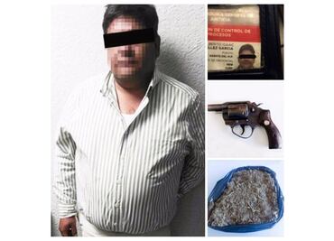 Detienen a hijo de candidata a diputada en Pachuca con marihuana y un arma