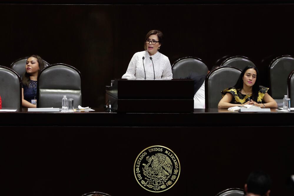 Rosario Robles, secretaria de Desarrollo Agrario, Territorial y Urbano en comparecencia ante la Cámara de Diputados. Foto: Iván Stephens / EL UNIVERSAL