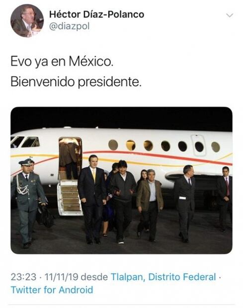 Las 3 fake news de la llegada de Evo Morales a México