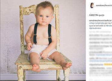 Sandra Echeverría y Leonardo de Lozanne comparten fotos de su hijo