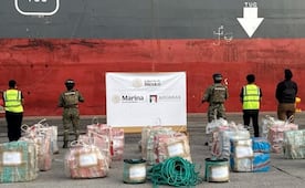Decomisan una tonelada de cocaína en buque Wan Hai A20 que llegó Michoacán; mercante es ligado al CJNG