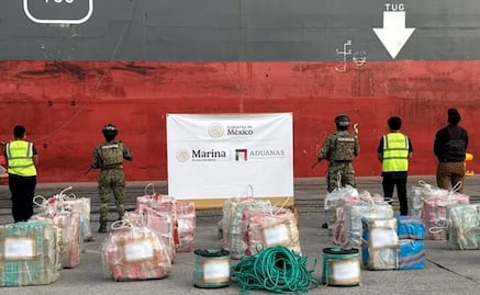 Decomisan más de una tonelada de cocaína en buque Wan Hai A20 que llegó Michoacán; mercante es ligado al CJNG