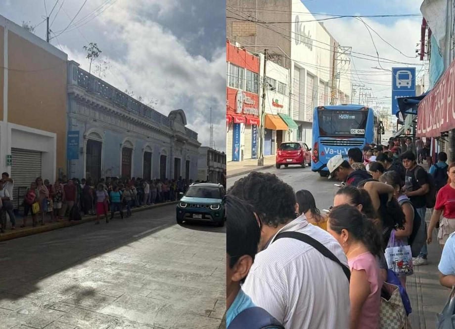 Protesta de transportistas afecta rutas de transporte público en Mérida; servicio opera con el 71% de unidades.
Foto: Especial.