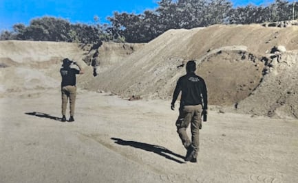 Catean predio en La Paz, BCS, por extracción ilegal de arena y piedra; aseguran armas, maquinaria y detienen a dos personas