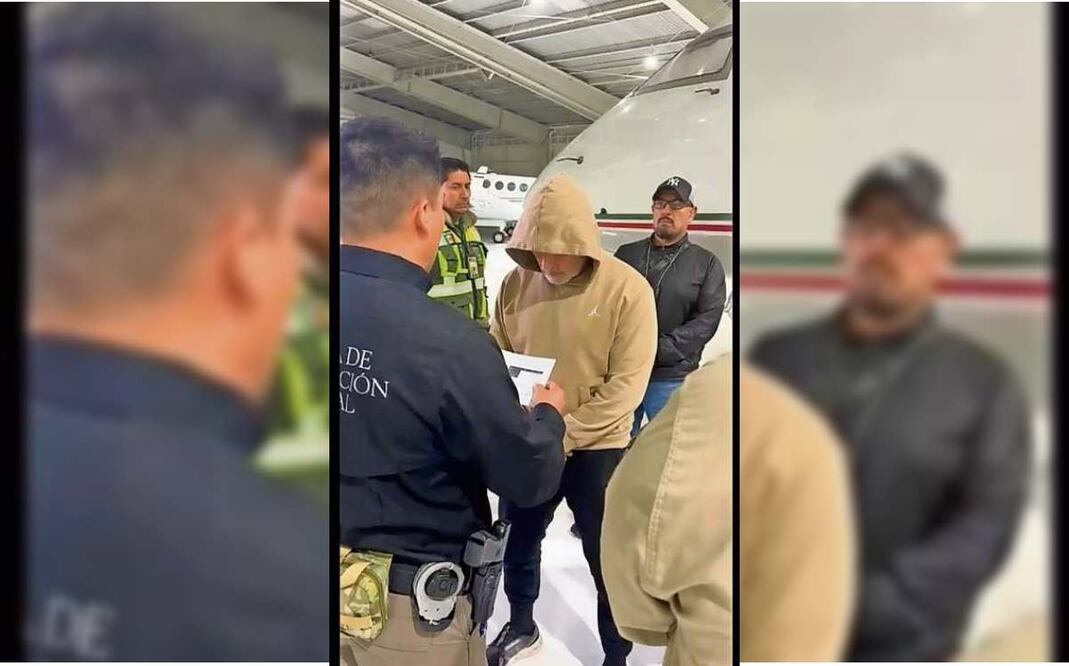 A Hernán Bermúdez se le ejecutó una orden de aprehensión cuando llegó a Toluca. Foto: Especial