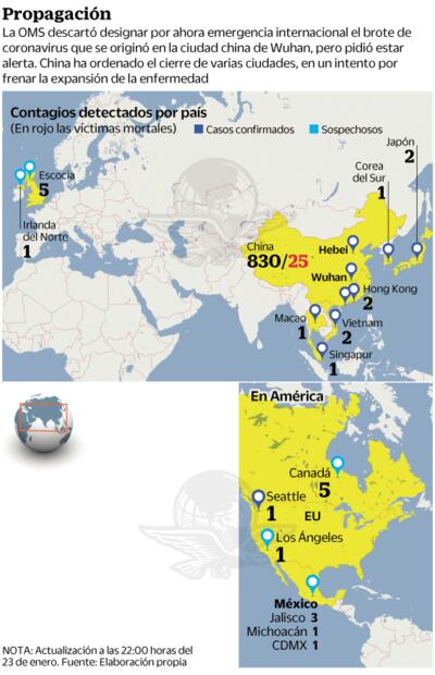 China aísla más ciudades por brote de coronavirus