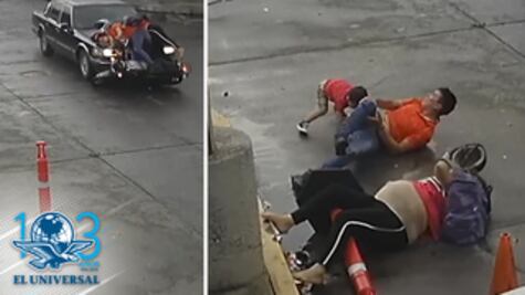 Auto embiste moto con niño y mujer embarazada a bordo en Culiacán