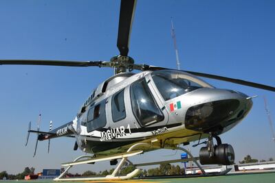 Ecatepec pone en operación a "Jaguar 1", helicóptero para patrullajes aéreos