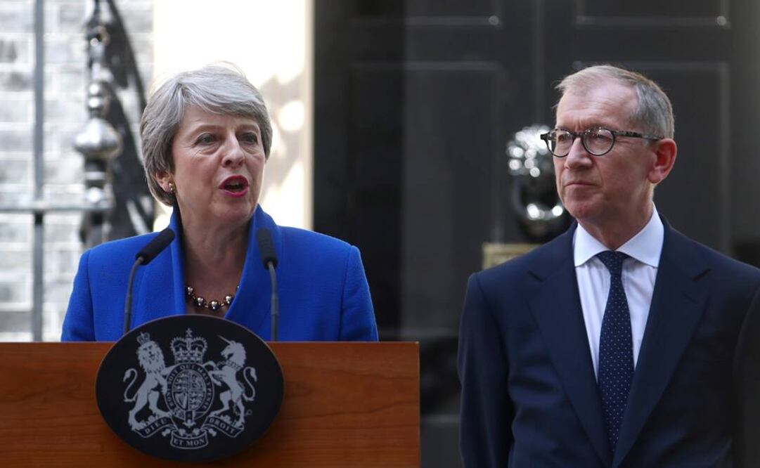 La primera ministra británica, Theresa May, habla desde Downing Street (Foto: Reuters)