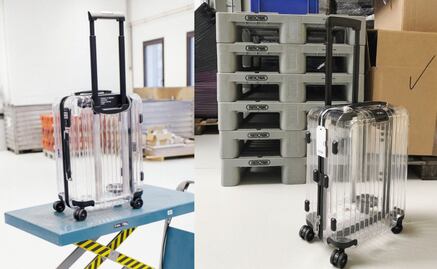 Maleta transparente se vuelve viral en Instagram