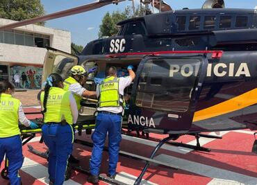 Trasladan vía aérea a 4 niños intoxicados en Tlalpan; presentaron problemas respiratorios por cocina de anafre