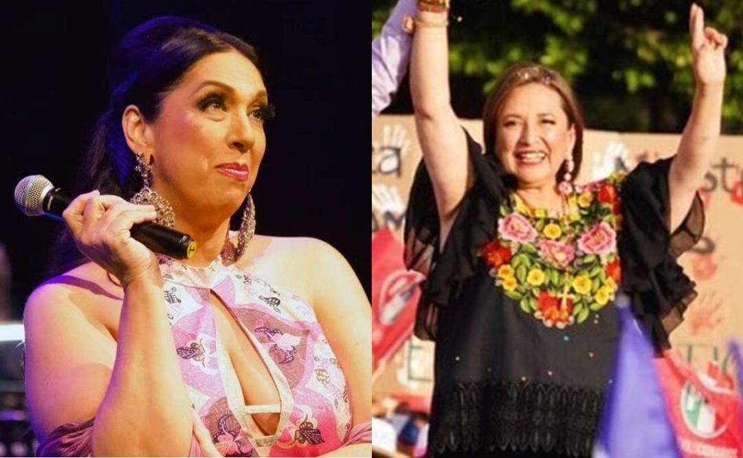 La cantante Regina Orozco y Xóchitl Gálvez. Fotos: Instagram oficial de las figuras públicas.