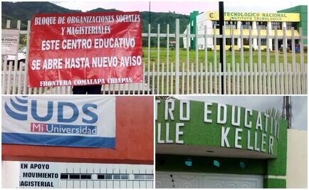 CNTE toma escuelas privadas en Chiapas