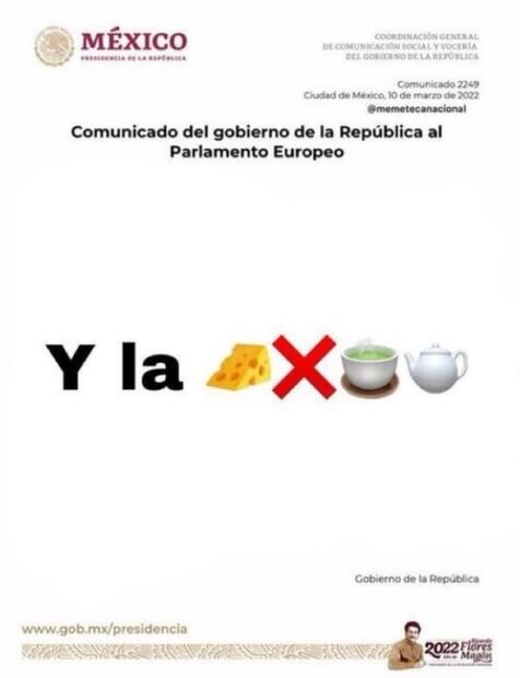 Los memes del comunicado de AMLO al Parlamento Europeo
