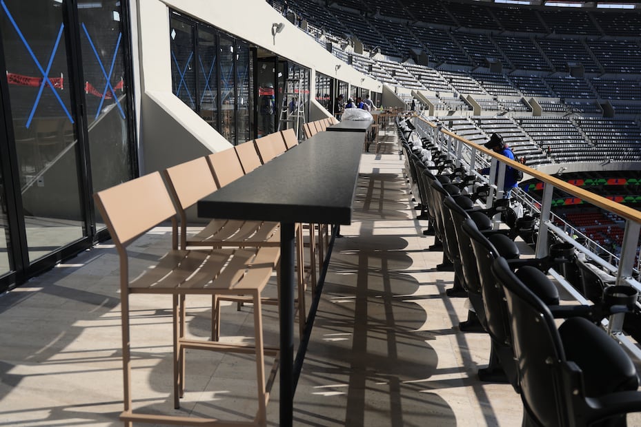 Esta es una de las nuevas zonas hospitality del Estadio Azteca. FOTO: Fernanda Rojas/El Universal