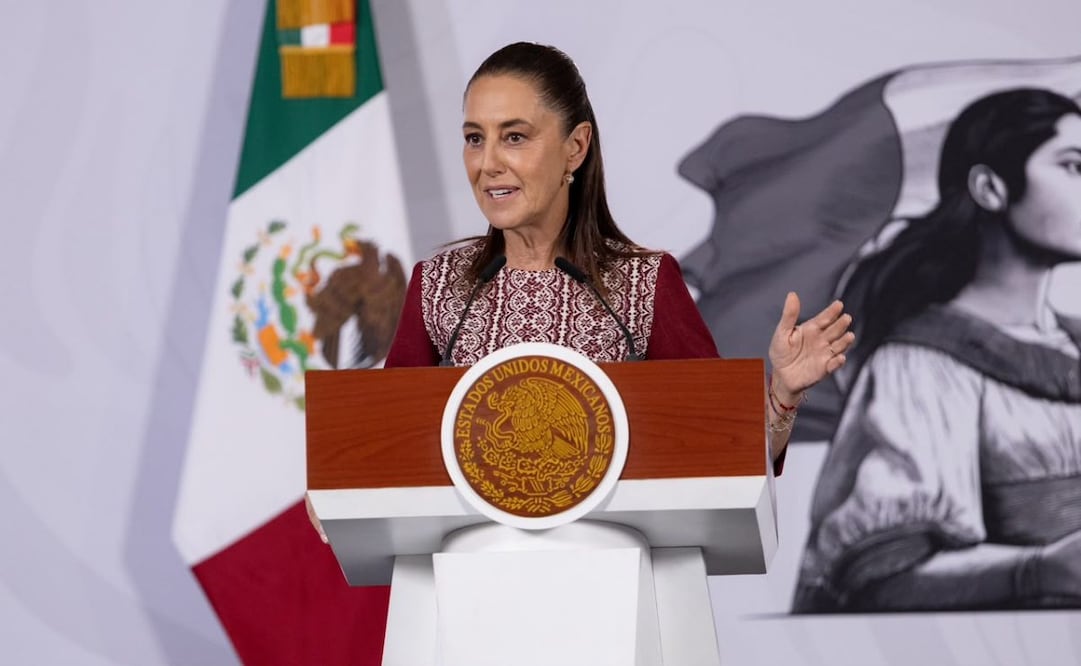 Claudia Sheinbaum Pardo, presidenta de México en la Mañanera del 22/06/2026. Foto: Hugo Salvador / EL UNIVERSAL