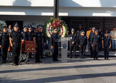 Realizan homenaje y último pase de lista al policía Rubén Bernabé, linchado en Tlaxcala