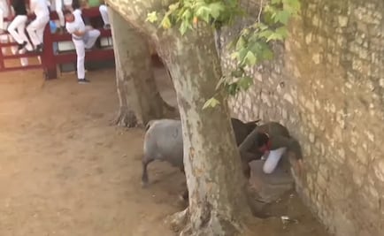Hombre sufre brutal cornada durante encierro de Tafalla