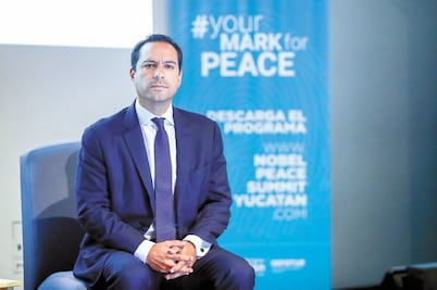 Llegarán premios nobel de la paz a Mérida por cumbre