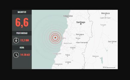 Fuerte sismo remece edificios en Santiago de Chile