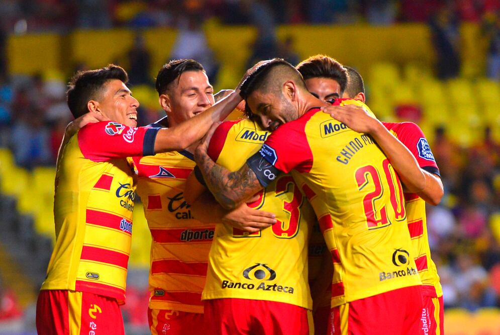 Monarcas Morelia festejando en el Estadio Morelos. Foto: Imago 7