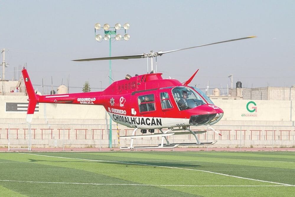 El Guerrero. Municipio: Chimalhuacán. Costo: Se renta $936 mil al mes por 60 horas de vuelo. Estatus: En funcionamiento