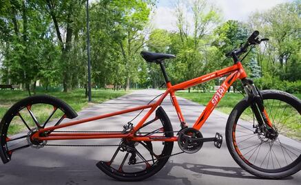 Conoce la bici con la rueda partida a la mitad