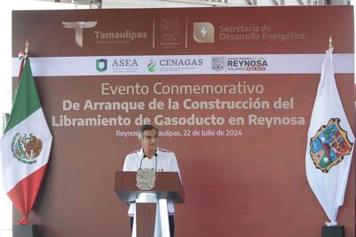 Megaobra del gasoducto Libramiento Reynosa tendrá una inversión de 2 mil 980 mdp con una longitud de 58 kilómetros