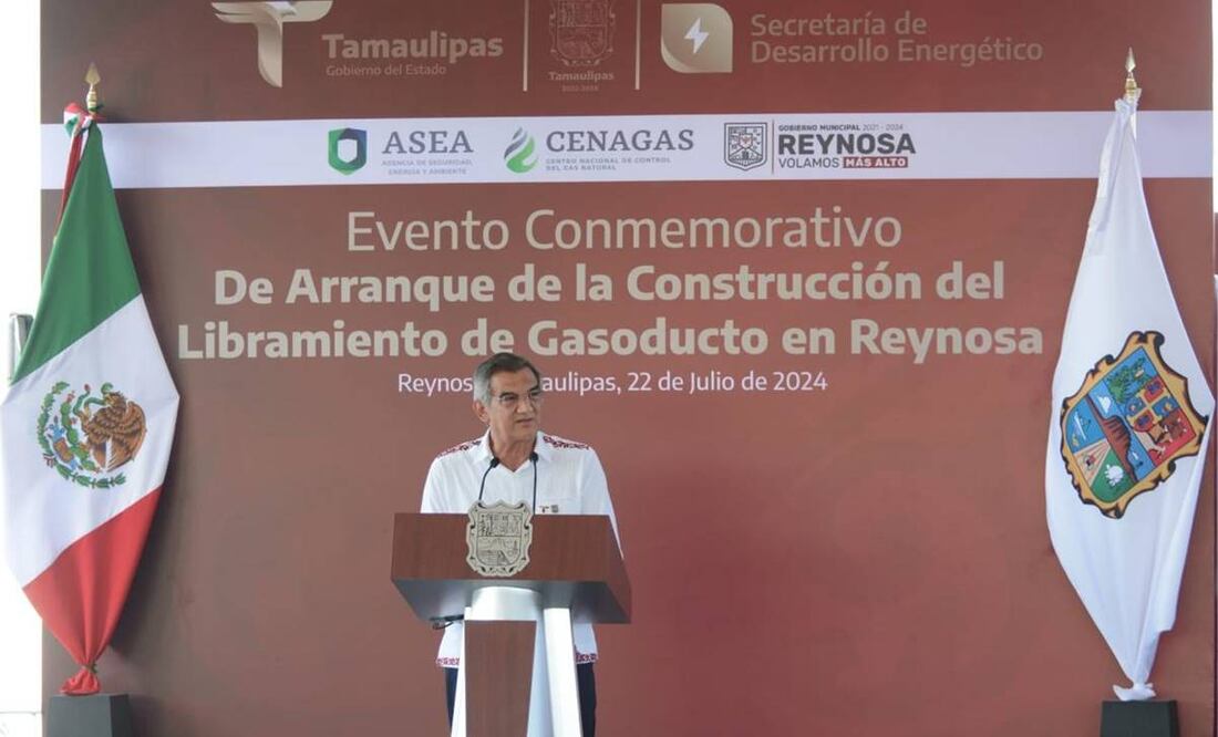 Megaobra del gasoducto Libramiento Reynosa tendrá una inversión de 2 mil 980 mdp con una longitud de 58 kilómetros. Foto: Especial