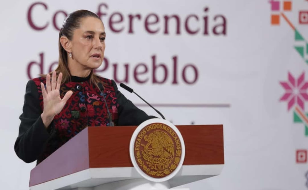 10 de octubre de 2025, Ciudad de México Claudia Sheinbaum presidenta de México durante la conferencia de prensa del pueblo en Palacio Nacional. Foto: Carlos Mejía / EL UNIVERSAL