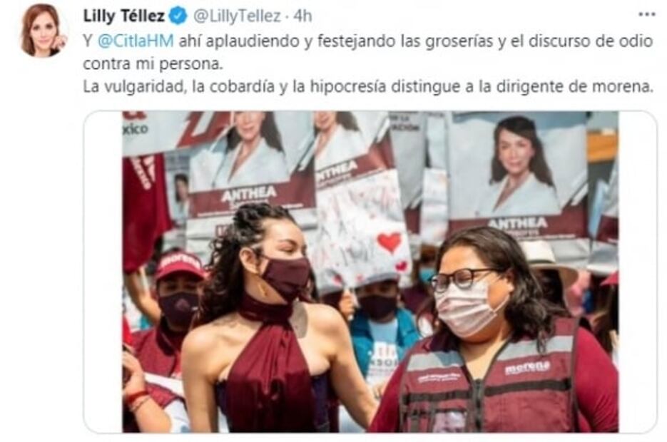 Sobrina de Layda Sansores le mienta la madre a Lilly Téllez en mitin y la llama “tarada” 