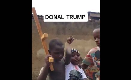 VIDEO: Niños de Uganda recrean el atentado contra Donald Trump