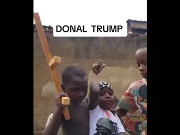 VIDEO: Niños de Uganda recrean el atentado contra Donald Trump