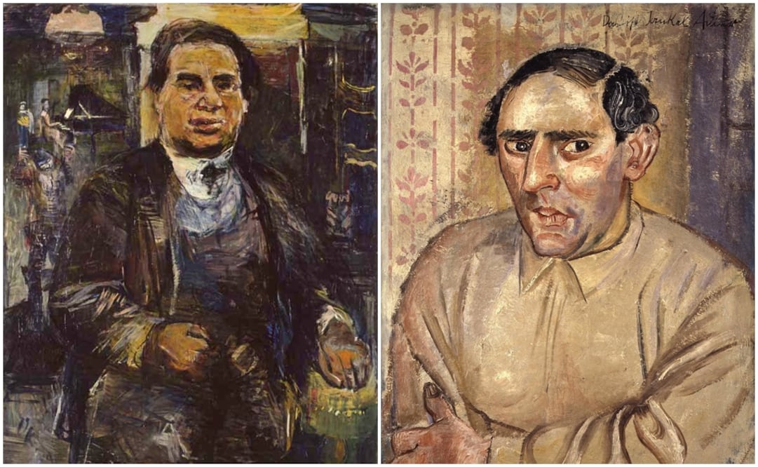 Una galería londinense reunió hace unos años obras de artistas prohibidos por los nazi. En la imagen: "Retrato de Leo Kestenberg", de Oskar Kokoschka (izq), y "Das ist Jankler Adler", de Otto Dix (der). Foto: EFE
