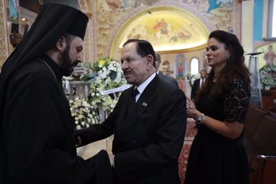 Arriba el Licenciado Juan Francisco Ealy Ortiz a funeral del arzobispo Antonio Chedraoui