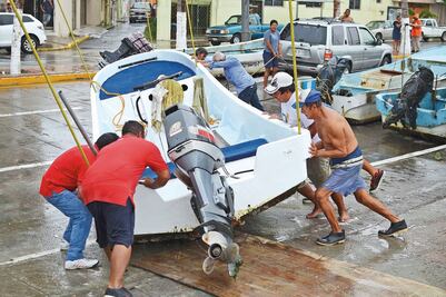 Franklin toca tierra en costa de Veracruz