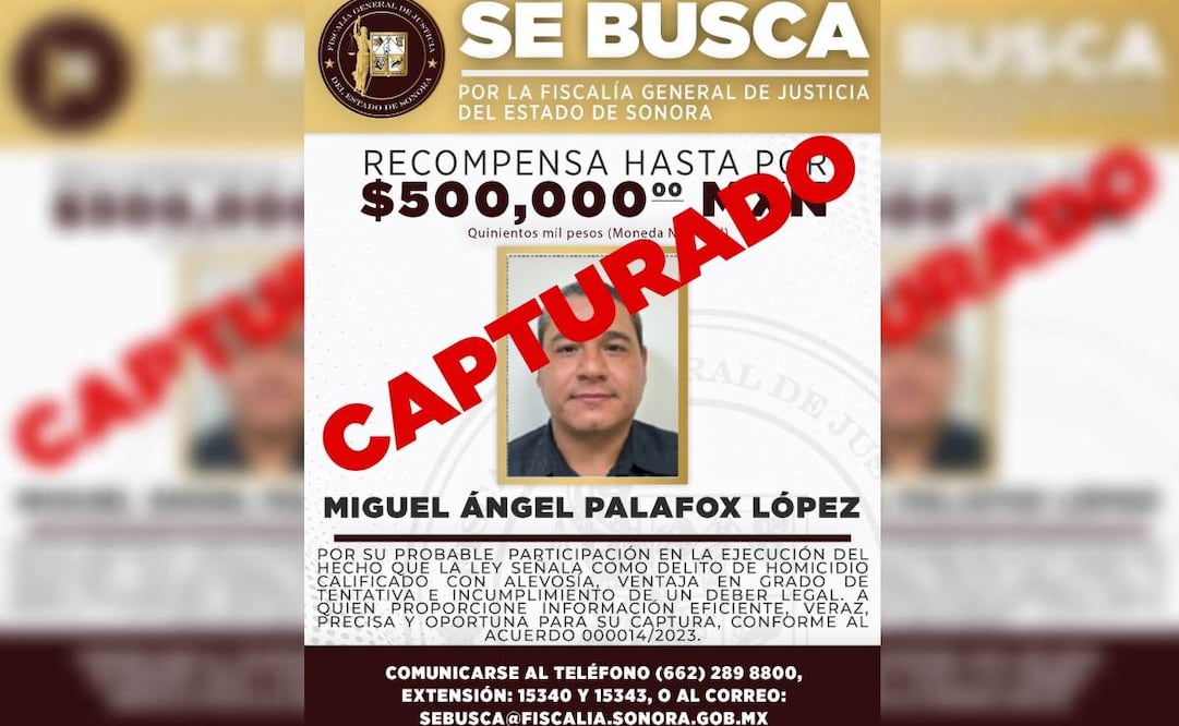 Detienen a exagente de la AMIC por ataque armado contra un abogado en Hermosillo. Foto: Especial