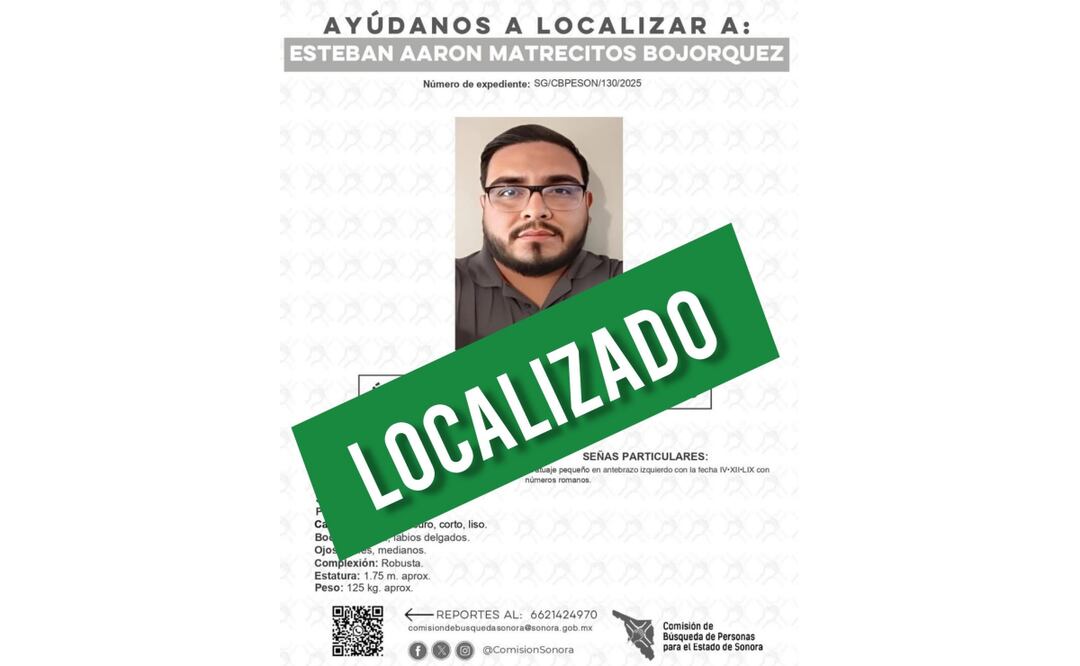 El chofer de plataforma fue identificado como Esteban Aarón Matrecitos Bojórquez, quien fue "levantado" durante un servicio en Sonora (12/04/2025). Foto: Especial