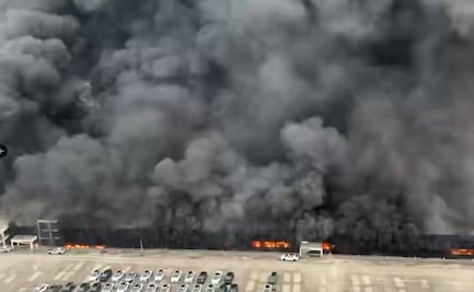 Fuego consume estacionamiento de BYD en China; compañía asegura control total del incidente