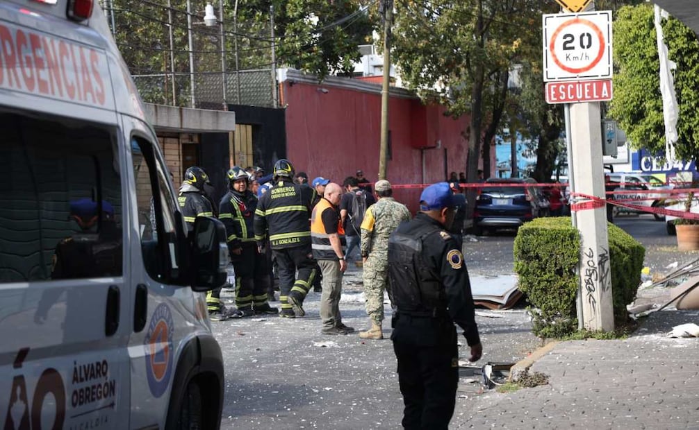 Explota una vivienda por fuga de gas en la alcaldía Álvaro Obregón (02/02/2026). Foto: Valente Rosas / EL UNIVERSAL