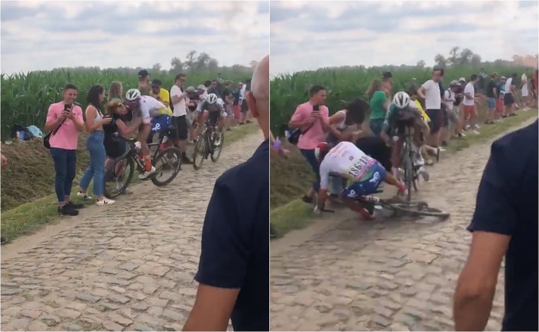 El terrible accidente durante la quinta etapa del Tour de France - FOTO: ESPECIAL 