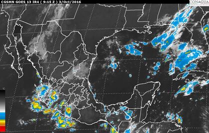Persisten lluvias de diferente intensidad en casi todo el país